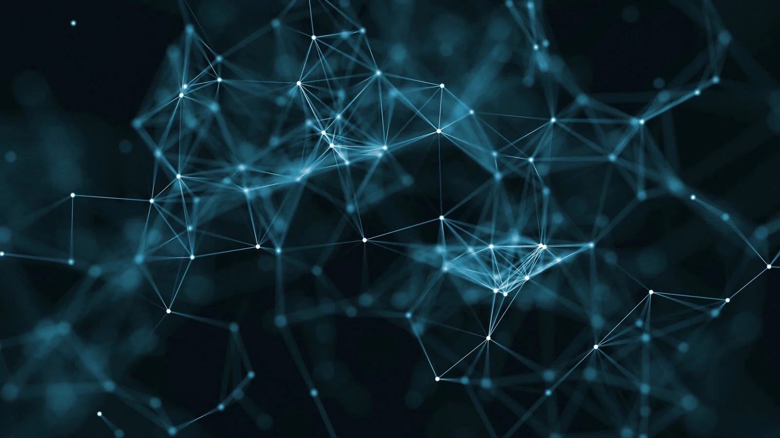 Abstract network of connected nodes